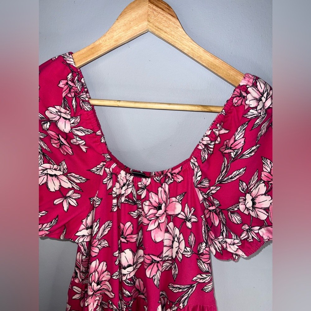 C Wonder by Christian Siriano Floral Tiered Ruffle bottom dress size M EUC - Picture 5 of 7